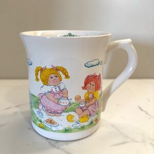 Charming Children's Ceramic Mug with Picnic Design